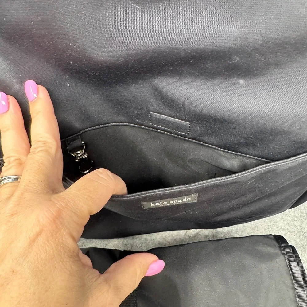 Kate Spade NY Nylon Diaperbag Backpack Large Bag Carryon Changingpad Black
